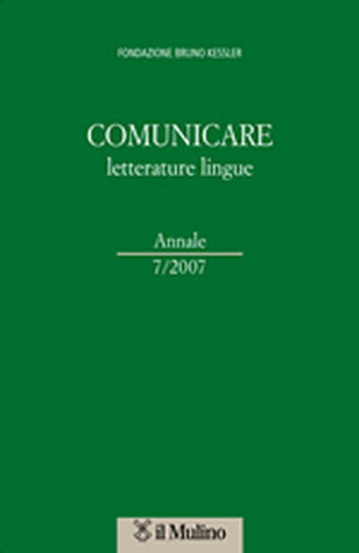 Cover Comunicare letterature lingue - Annale 7/2007